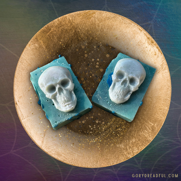 Skeleton Tears Wax Melt Chunkies: Pumpkin Pear Cassia Bourbon Scent - Picture 4 of 10
